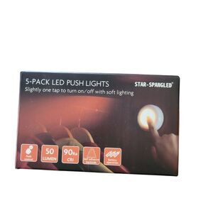 Star-Spangled LED Push Lights 5-Pack